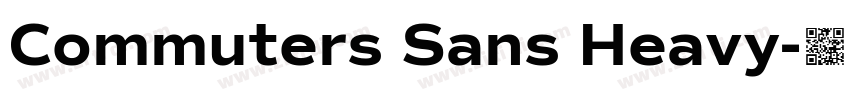 Commuters Sans Heavy字体转换